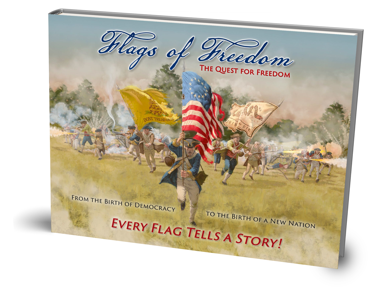 The Quest for Freedom 3D Landscape Book Mockup